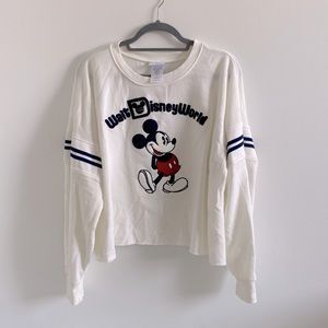 Walt Disney World / Crop style Mickey Sweatshirt / Park Exclusive item / SZ XL